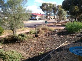 The front of the house