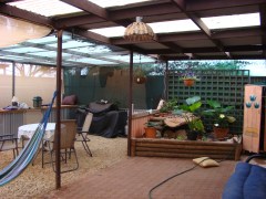 The pergola as it is Next for renovation