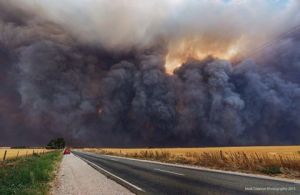 One view of the fire front ( Not my picture)