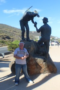 Me at the Memorial Arch and Digger Memorial area