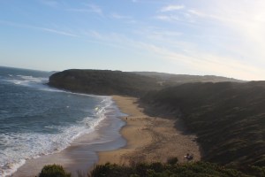 Not a lot of beach at Bells Beach