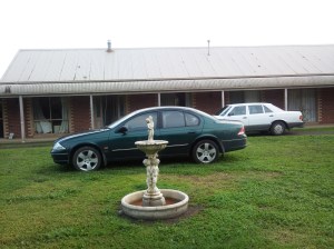 The car at Drysdale.