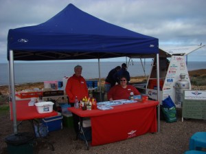 It was a very cold day at nowhere.