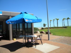 The Foreshore Cafe and the Umbrella